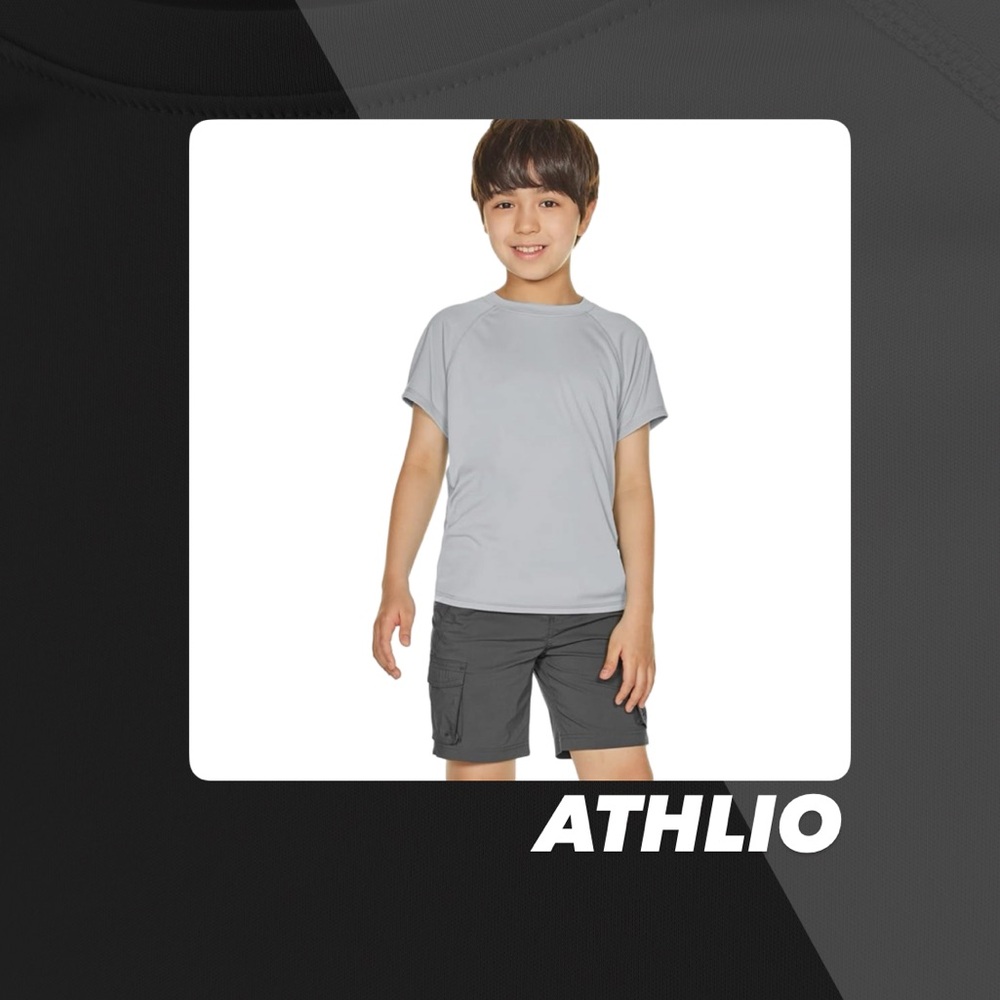 EUC Athlio Grey UPF 50+ Short Sleeve Shirt